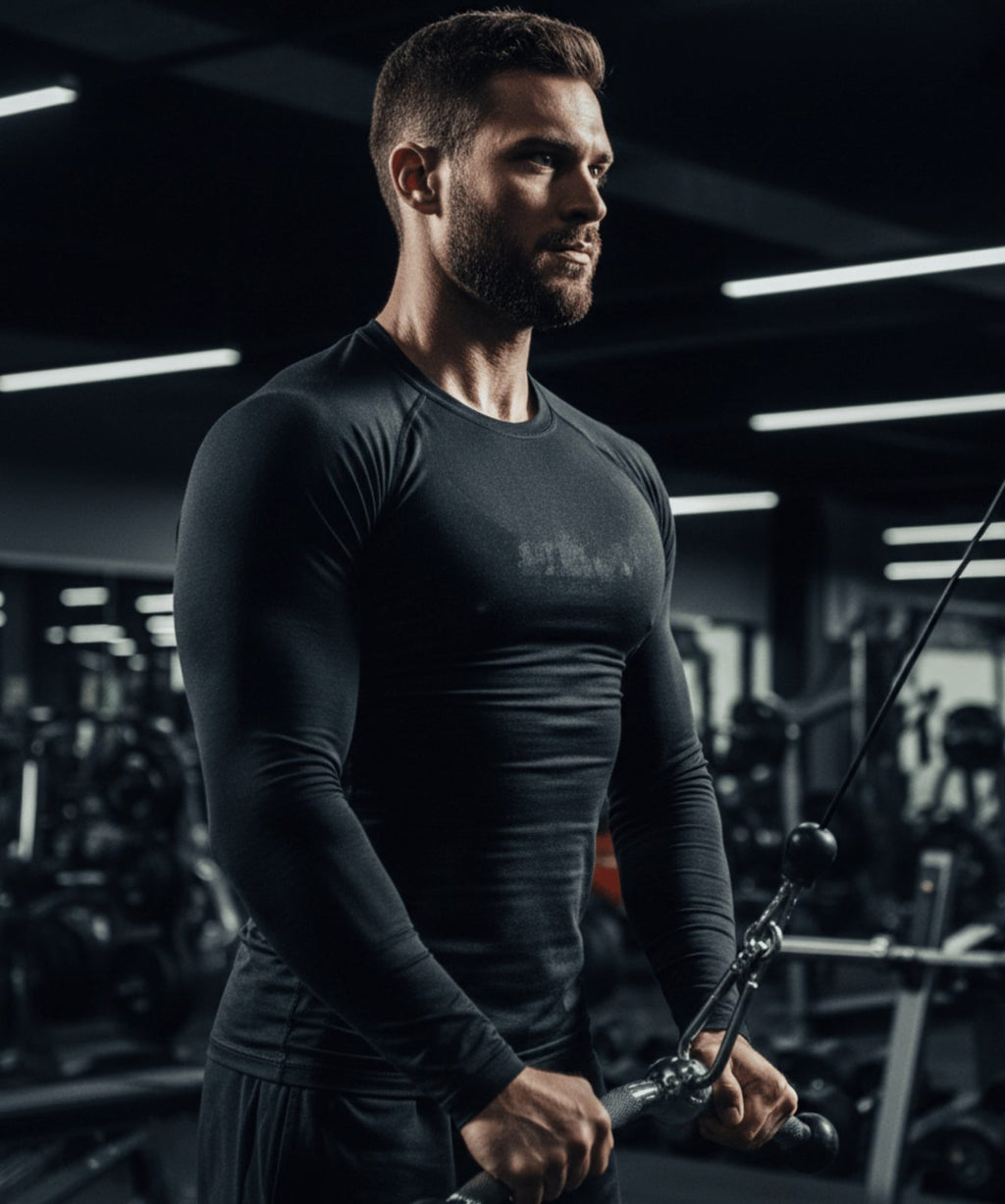 ROUND NECK Nano - Tech PCM Base Layer Shirt - Fast Dry, 25% Less Sweating - MC Armor